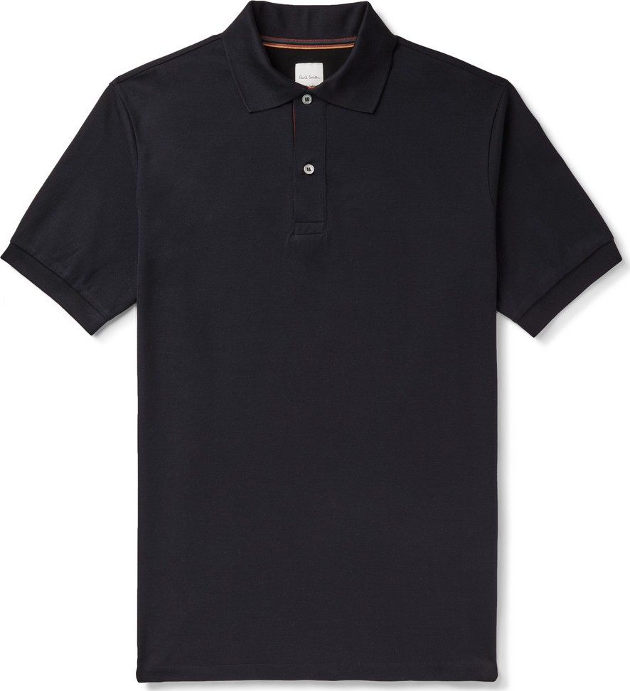 Paul Smith Webbing-Trimmed Cotton-Piqué Polo Shirt