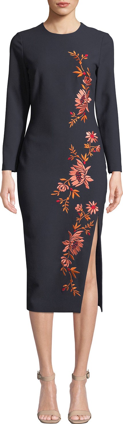 Cinq A Sept Lexi Embroidered Floral Cocktail Dress
