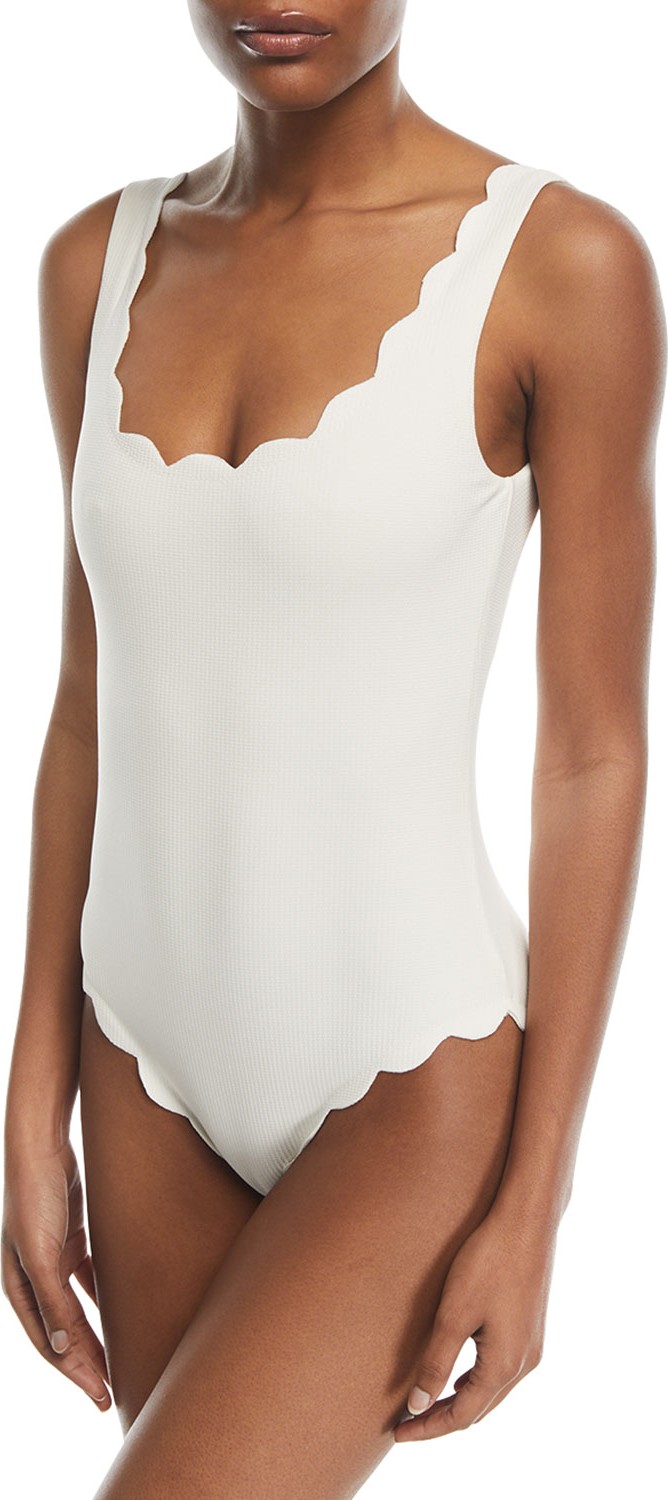 Marysia Palm Springs Scalloped One-Piece Swimsuit