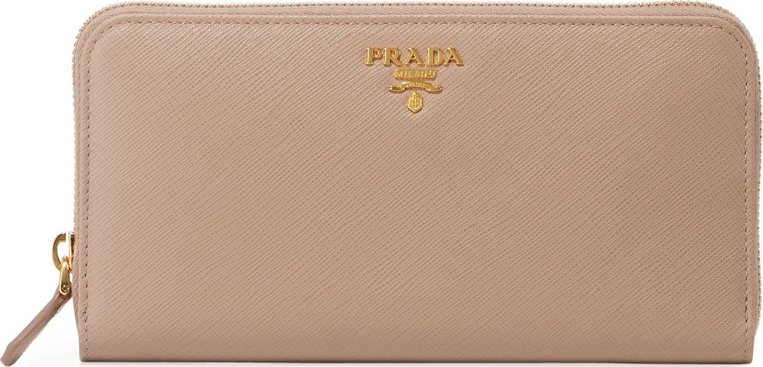 Prada Saffiano Zip-Around Wallet