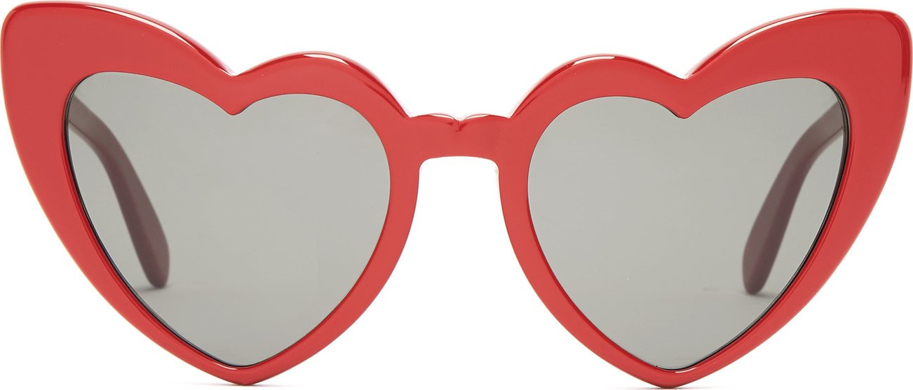 Saint Laurent Loulou heart-shaped acetate sunglasses