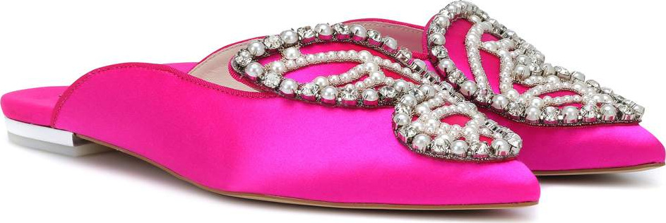Sophia Webster Bibi Butterfly Pearl slippers