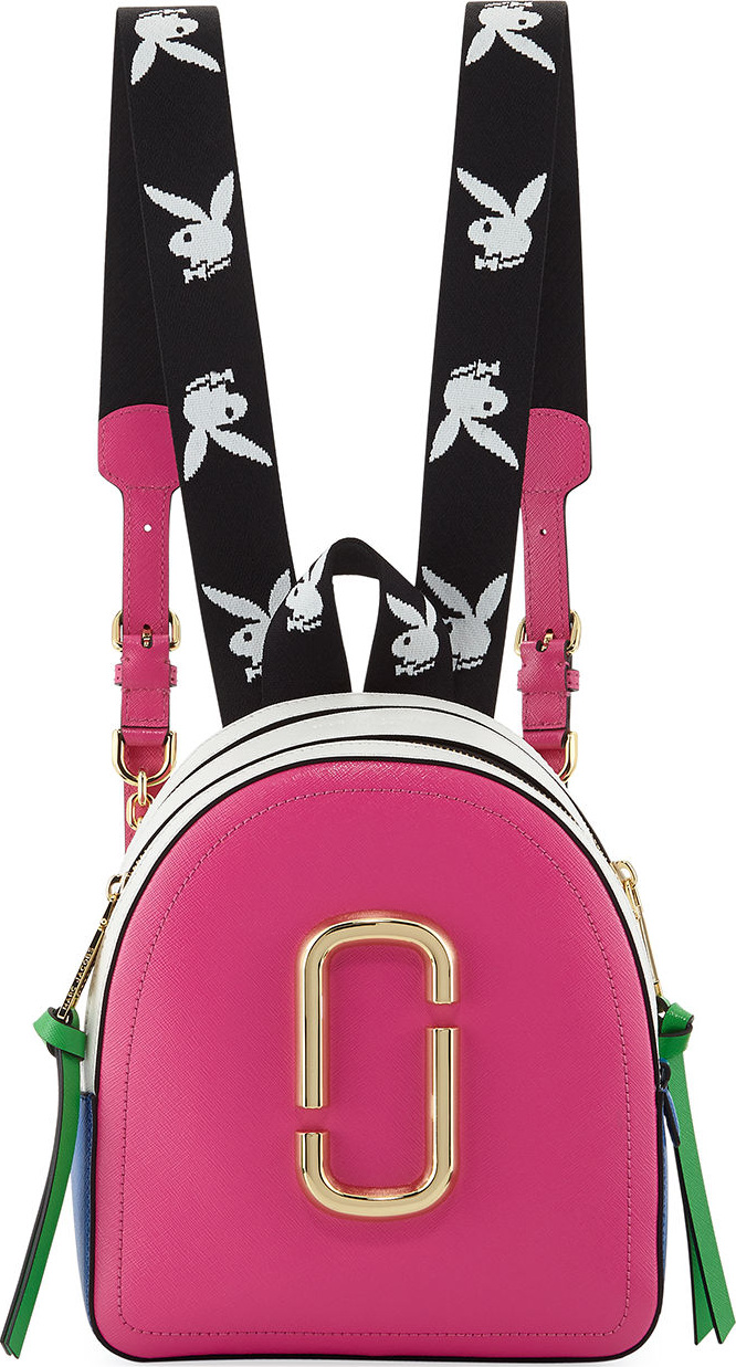 MARC JACOBS Playboy Bunny Colorblock Leather Backpack