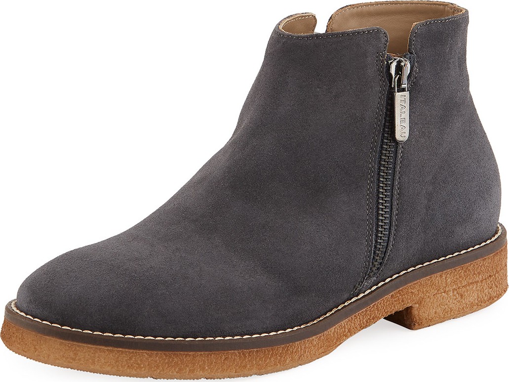 Italeau Foliana Waterproof Suede Ankle Booties