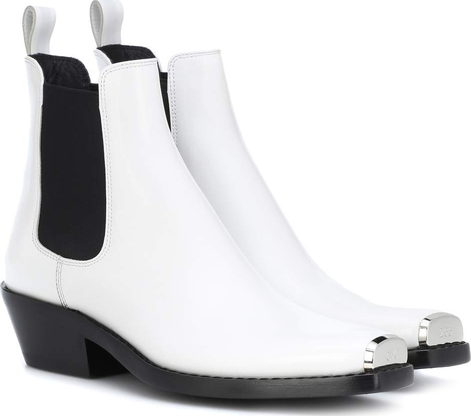 Calvin Klein 205W39NYC Leather ankle boots