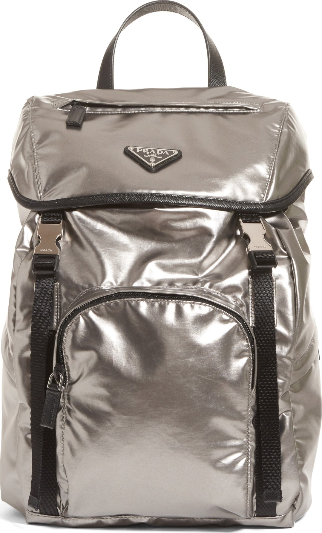 Prada Metallic Backpack