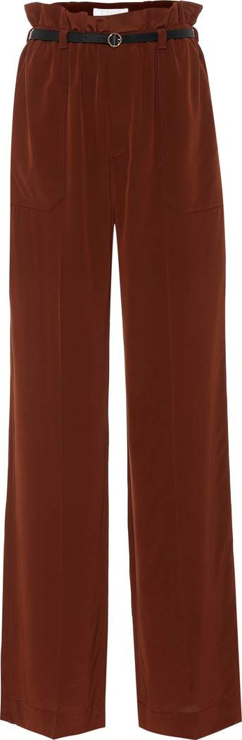 Chloe Belted silk pants