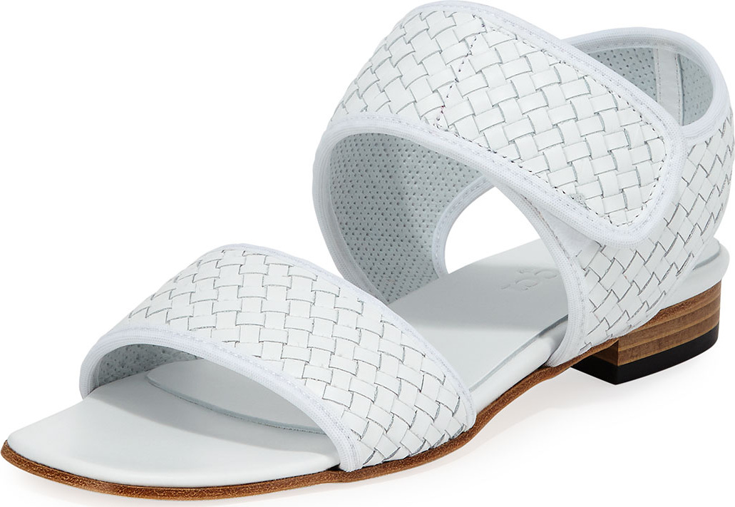 Sesto Meucci Gryta Woven Calf Leather Flat Sandal Sesto Meucci Gryta Woven Calf Leather Flat Sandal