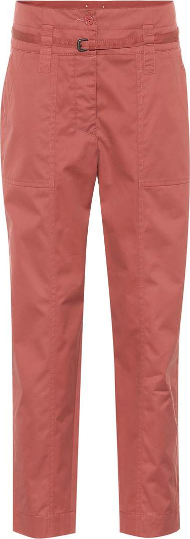 Bottega Veneta High-waisted cotton-blend pants