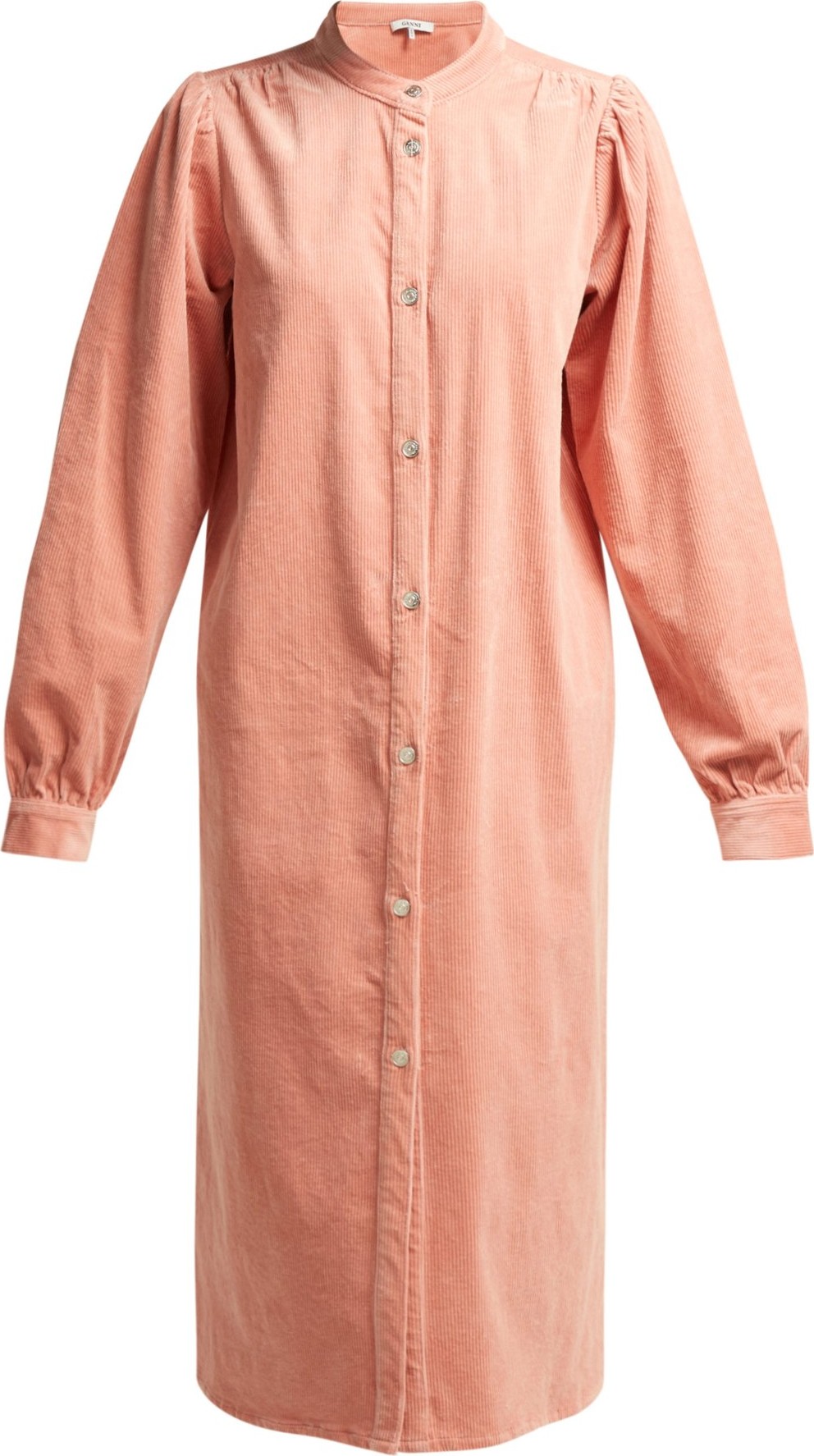 Ganni Ridgewood corduroy midi shirtdress