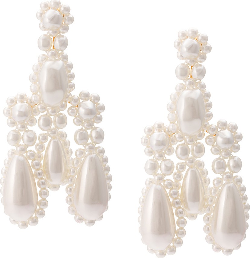 Simone Rocha Pearl Chandelier Earrings