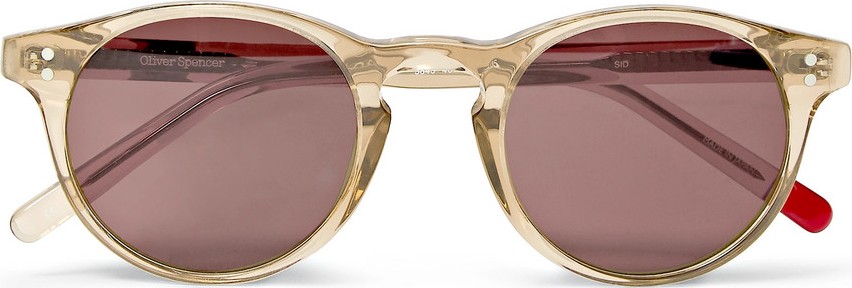 Oliver Spencer Sid Round-Frame Acetate Sunglasses