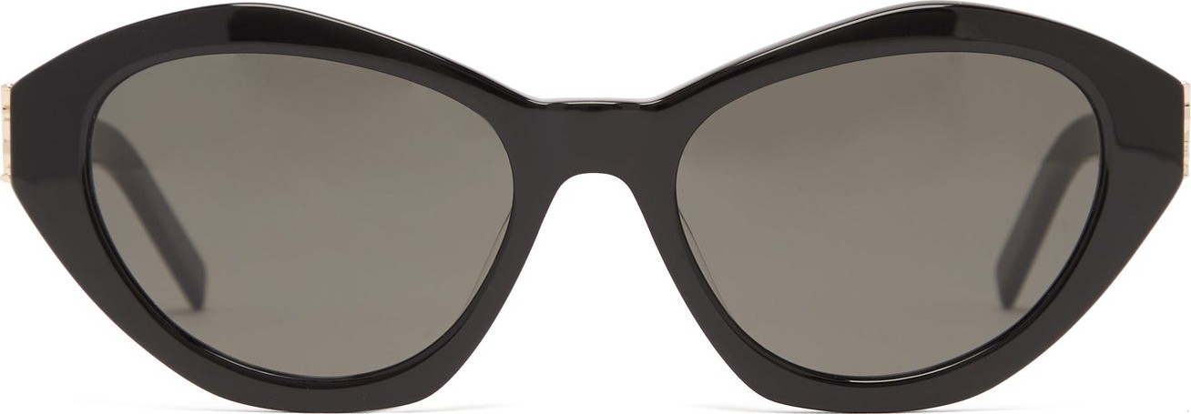 Saint Laurent Monogram-hinge cat-eye acetate sunglasses