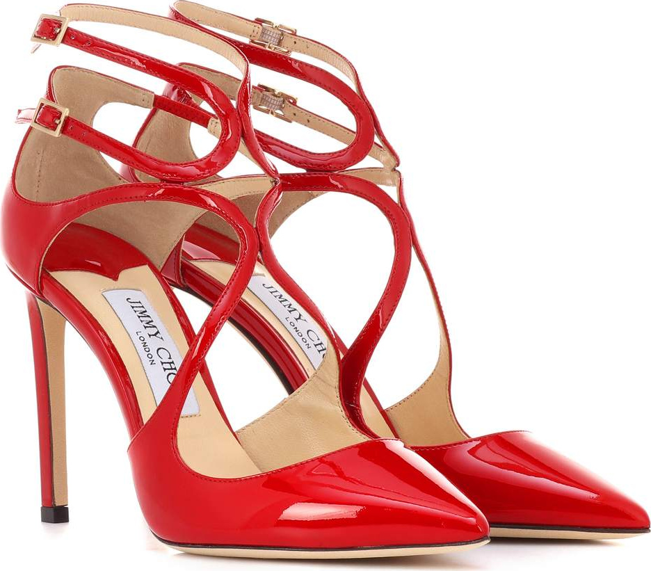 Jimmy Choo Lancer 100 patent leather pumps