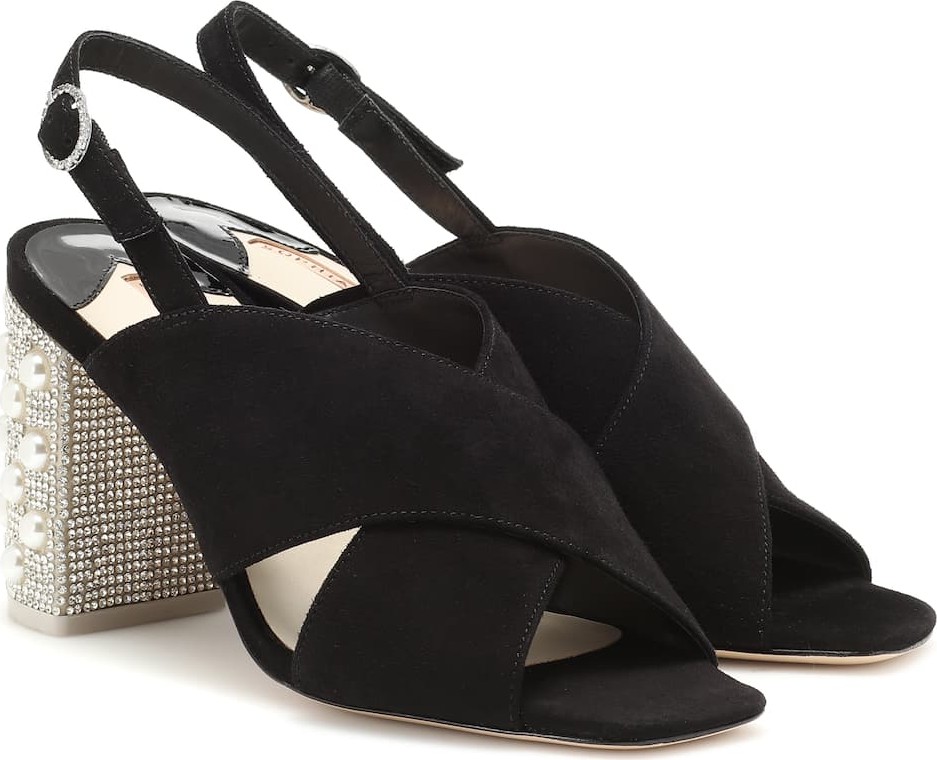 Sophia Webster Nina embellished suede sandals
