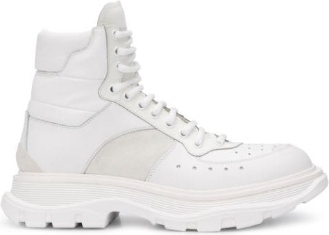 Alexander McQueen - Lace-up high-top sneakers