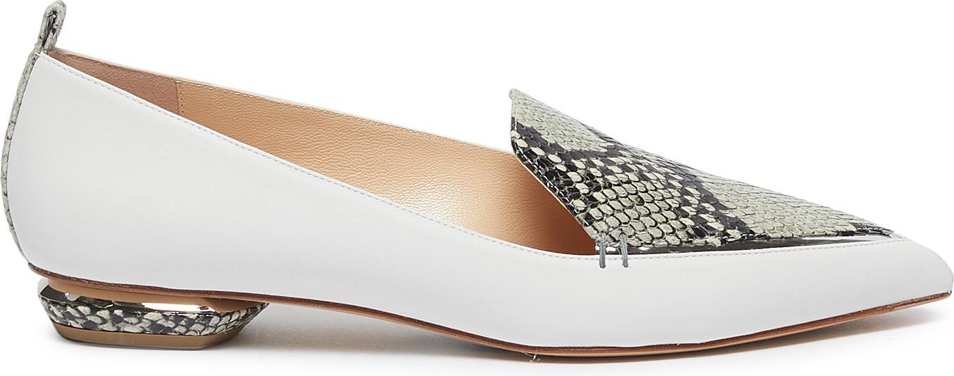 Nicholas Kirkwood 'Beya' python print leather loafers