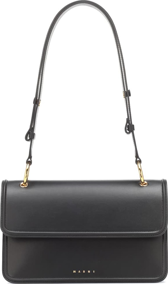Marni Beat leather shoulder bag