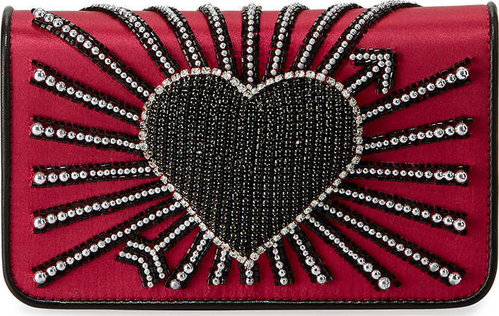 Les Petits Joueurs Ginny Heart Cupid Clutch Bag