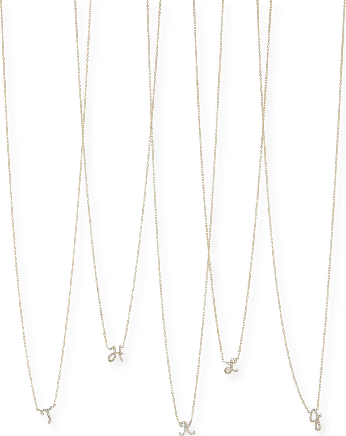 Sydney Evan Diamond Initial Pendant Necklace