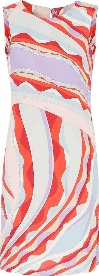 Emilio Pucci Printed silk-blend shift dress