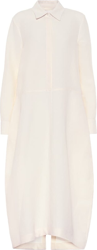 Jil Sander Cotton and silk shirt dress