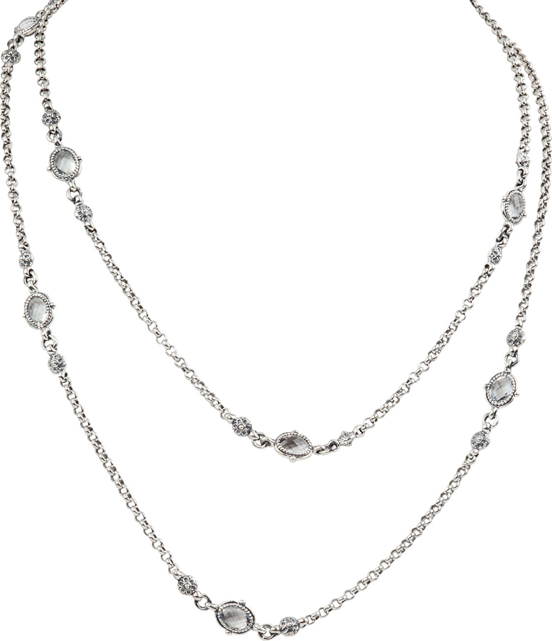 Konstantino Pythia Double-Strand Crystal Eyeglass Necklace