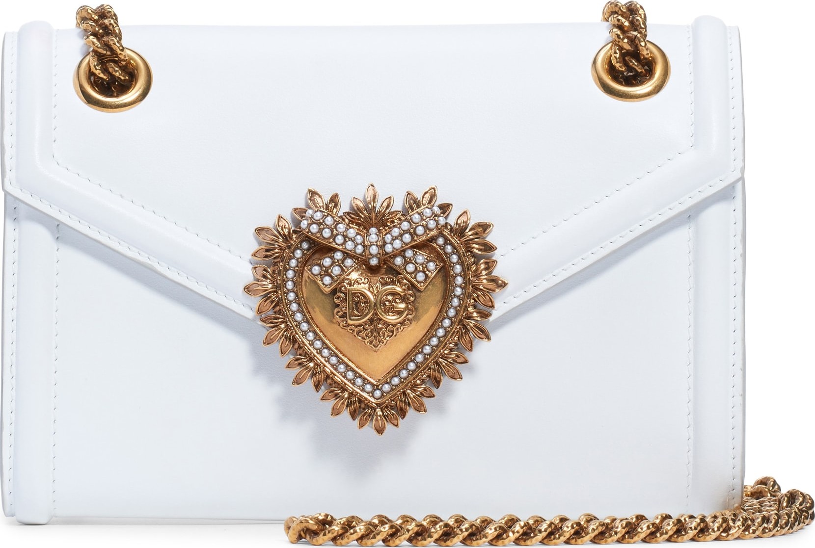 Dolce & Gabbana Micro Devotion Leather Crossbody Bag