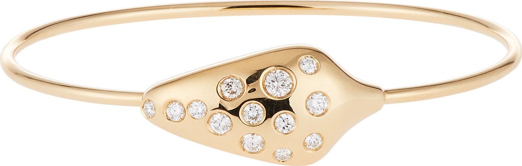 Andreoli Diamond Serpent Head Bracelet in 18k Yellow Gold