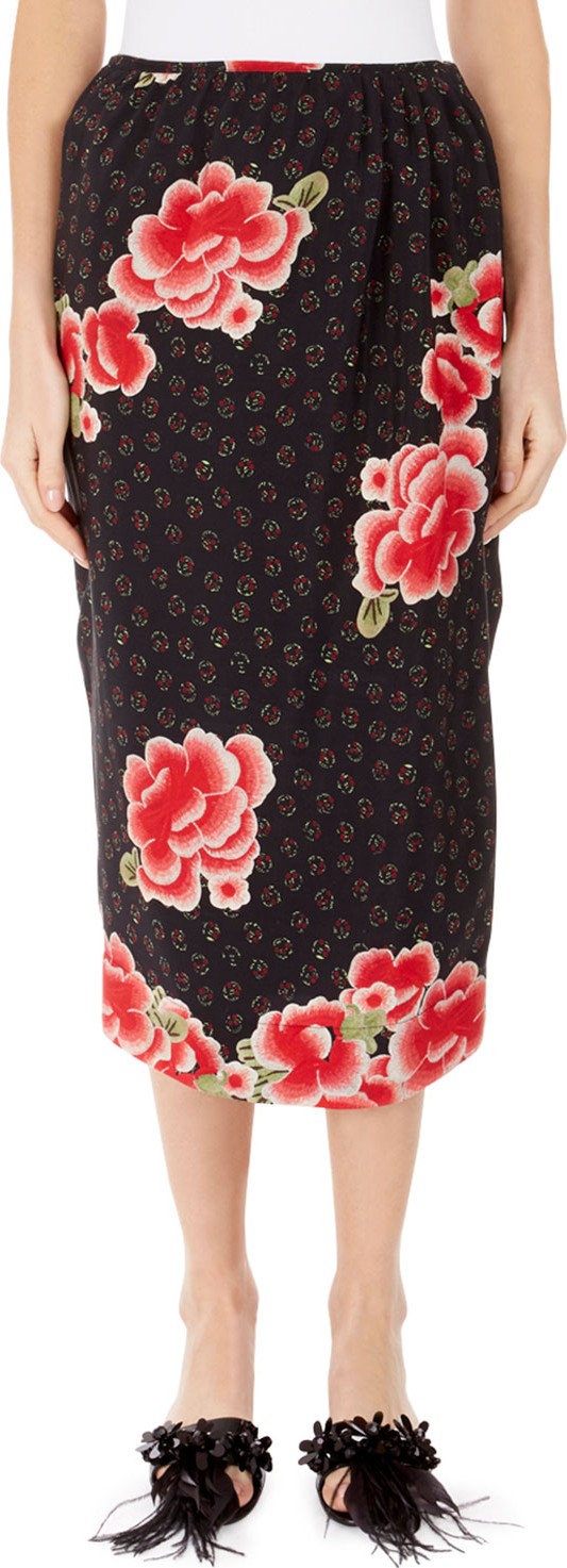 Simone Rocha Slim Button-Side Dress