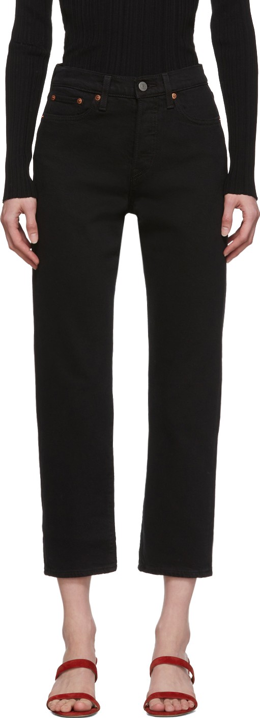 LEVI’S Black Wedgie Straight Jeans