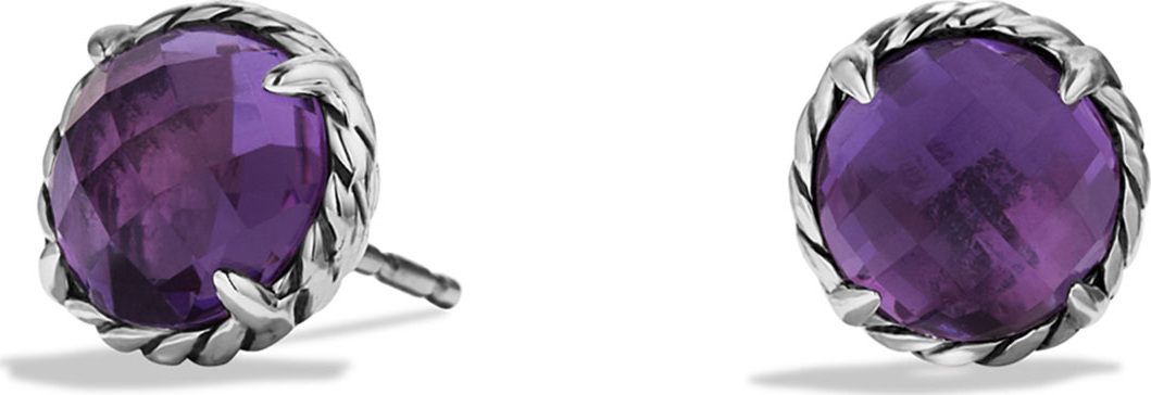 David Yurman Chatelaine Earrings with Amethyst