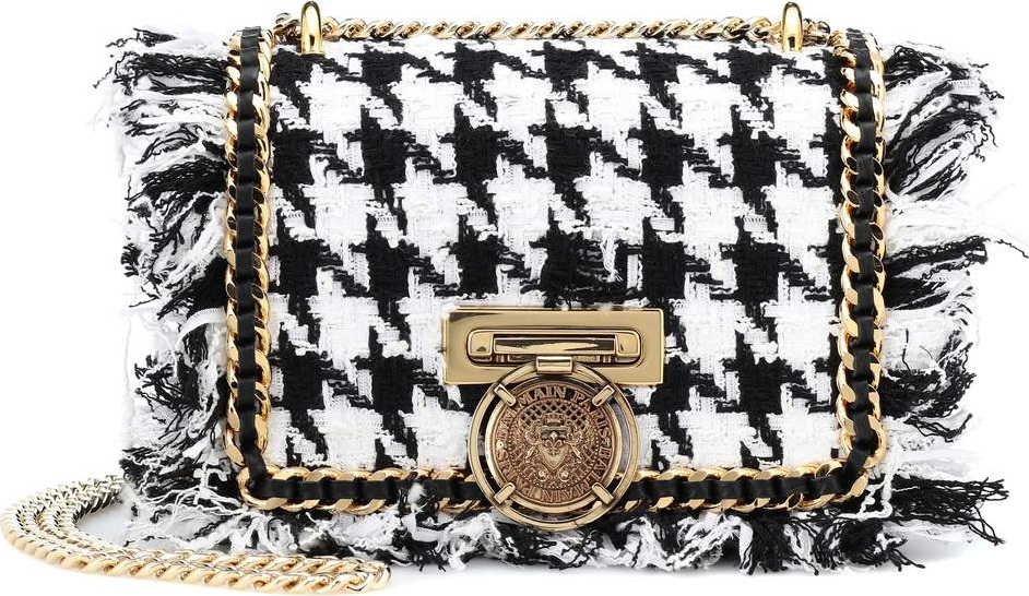 Balmain BBox 20 tweed shoulder bag