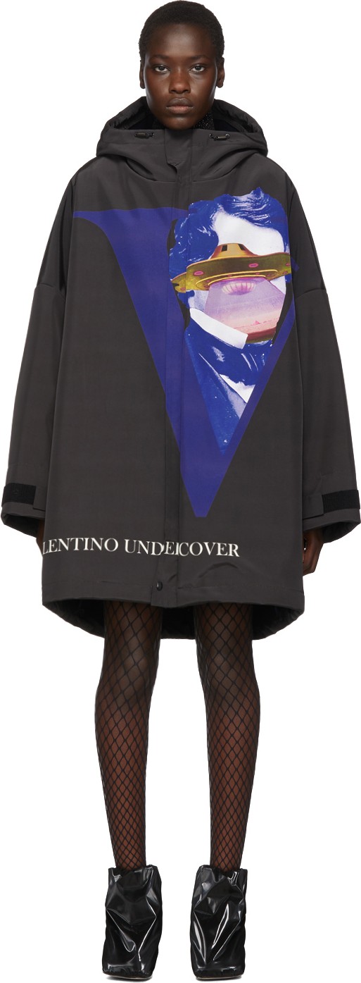 Undercover Black Valentino Edition Hooded Coat