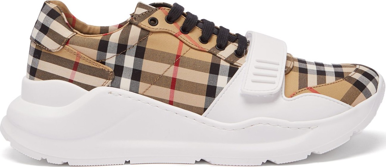 Burberry London England Regis Vintage-check canvas trainers