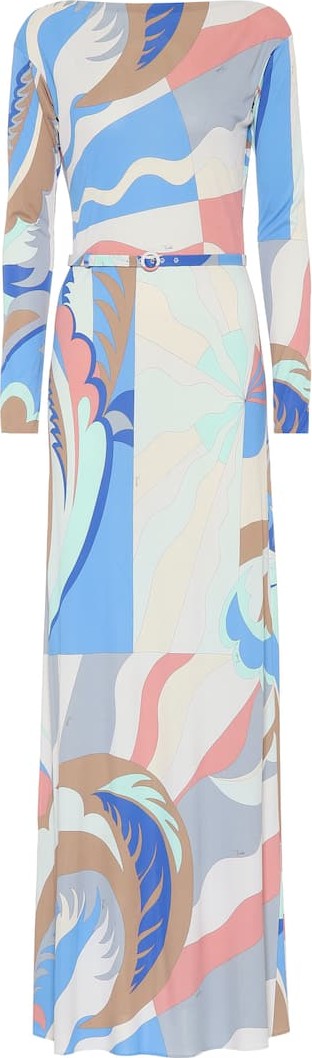 Emilio Pucci Printed silk-blend dress