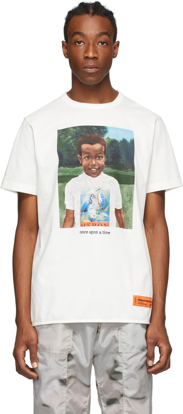Heron Preston White Heron Baby T-Shirt