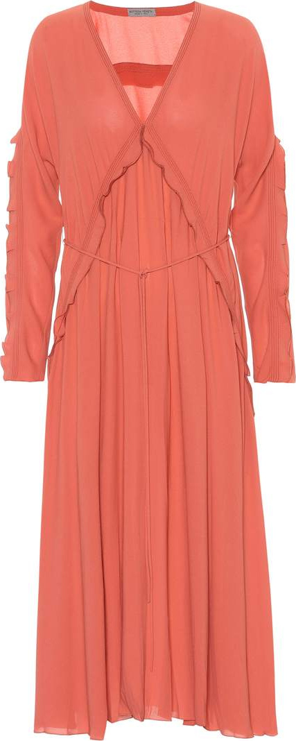 Bottega Veneta Silk georgette midi dress