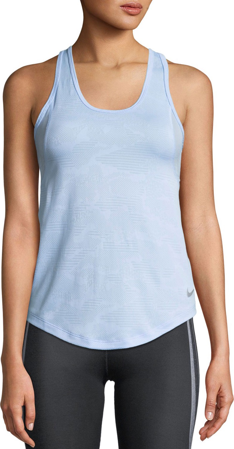 Nike Scoop-Neck Jacquard Racerback Tank