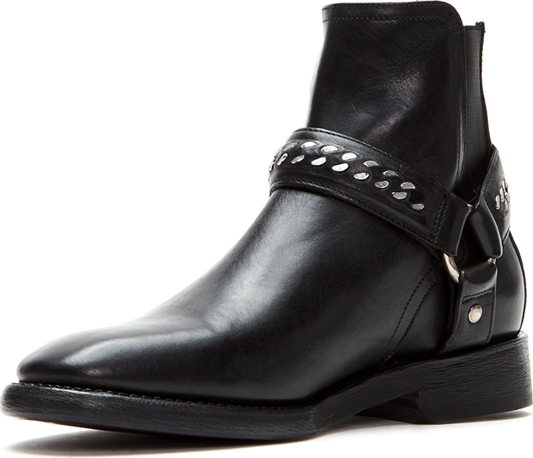 Frye Men's Weston Chain-Harness Leather Boots