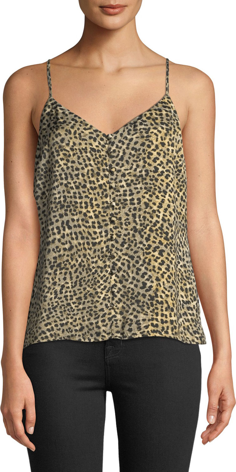 cupcakes and cashmere Jordane V-Neck Animal-Print Cami Top