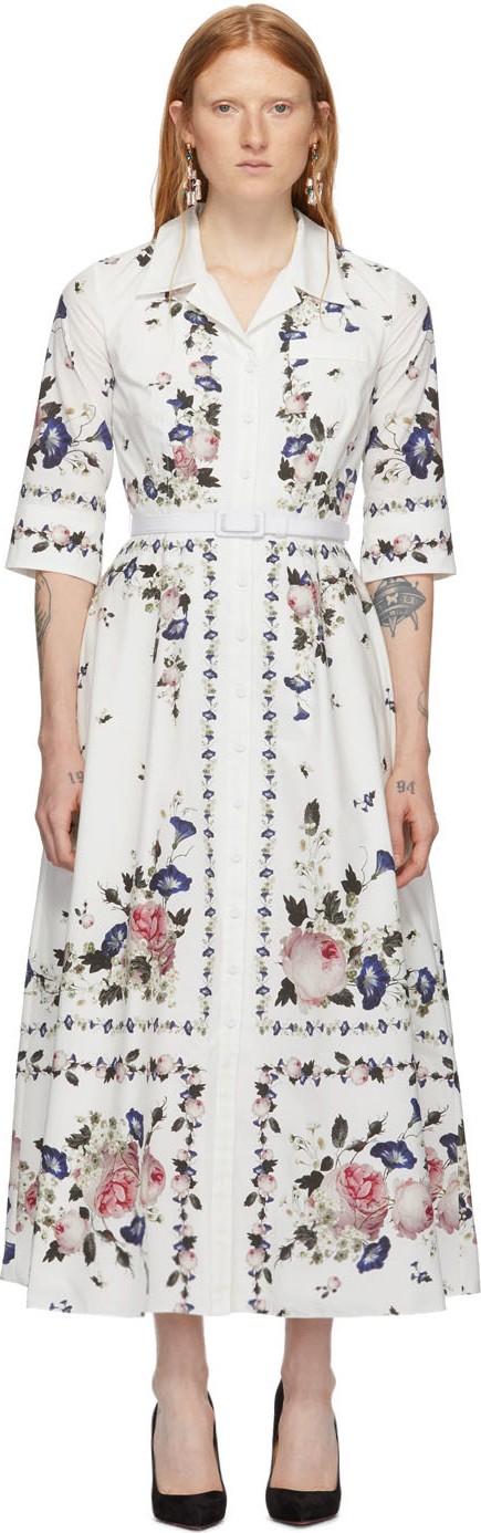 Erdem White Kasia Dress