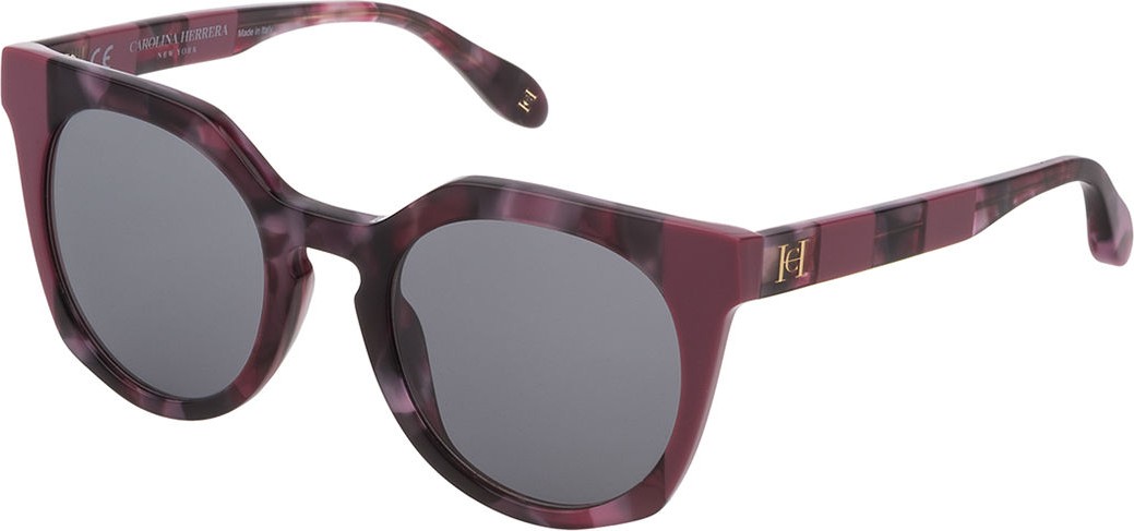 Carolina Herrera Round Acetate Sunglasses