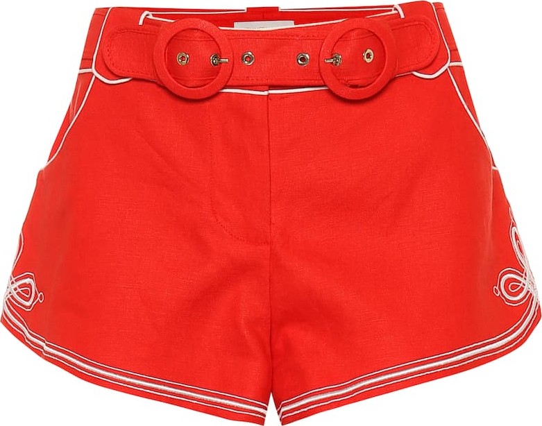 Zimmermann Ninety-Six linen shorts