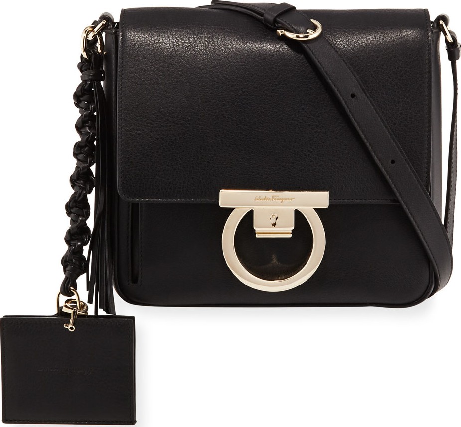 Salvatore Ferragamo Medium Leather Lock Shoulder Bag