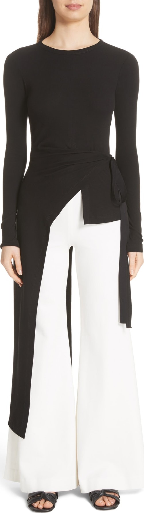 Rosetta Getty Apron Wrap Shirt