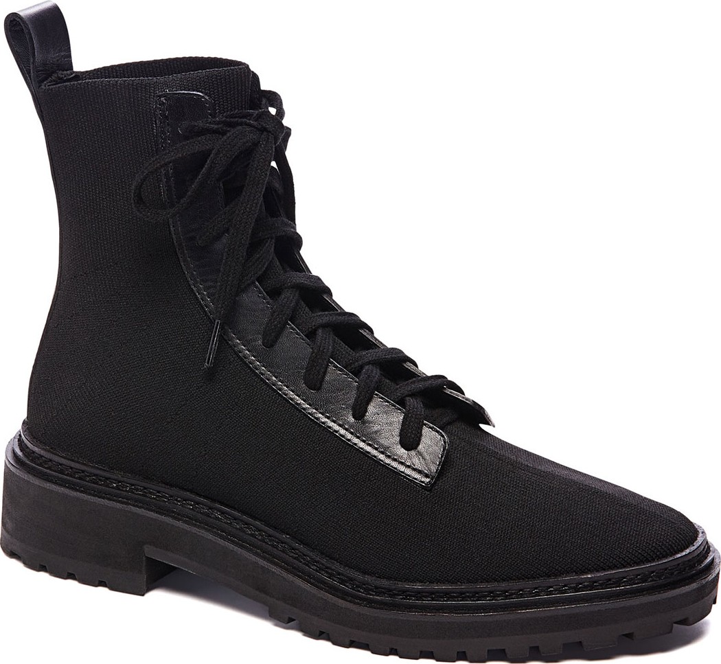 Loeffler Randall Brady Stretch Knit Lace-Up Boots