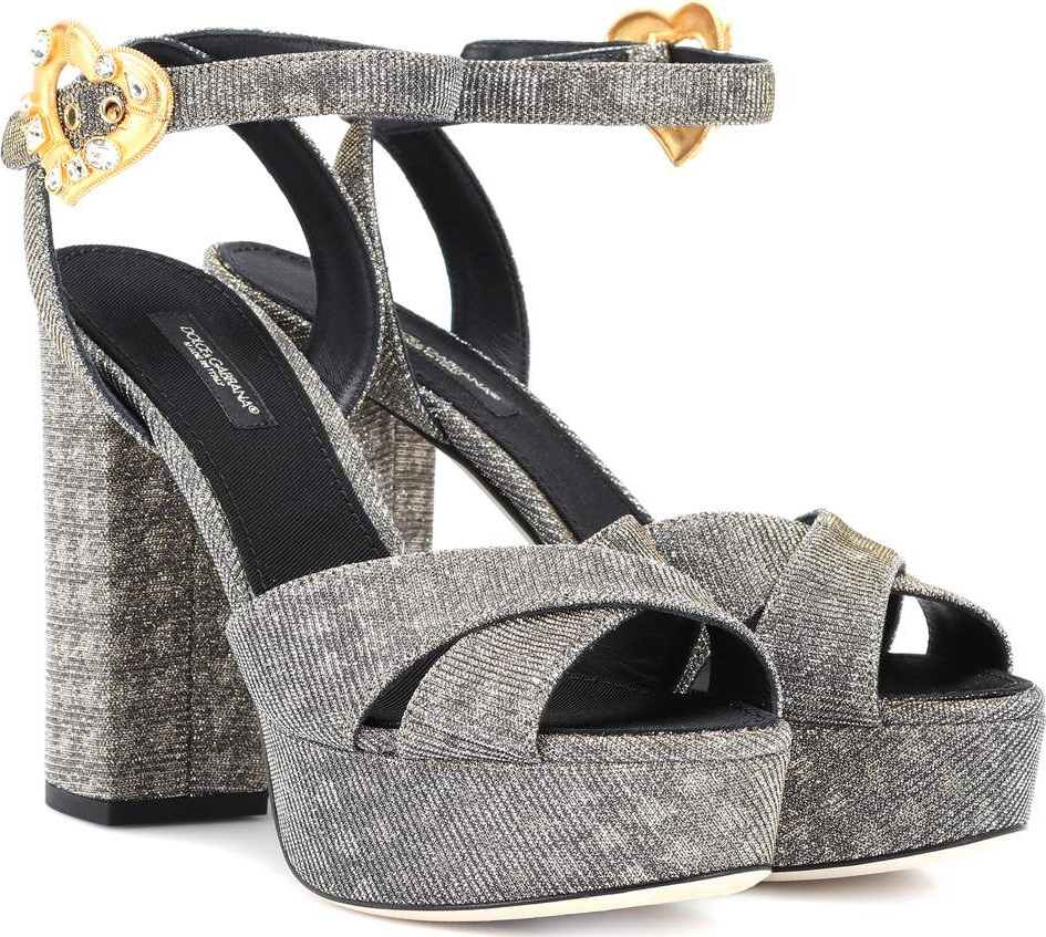 Dolce & Gabbana Crystal-embellished plateau sandals