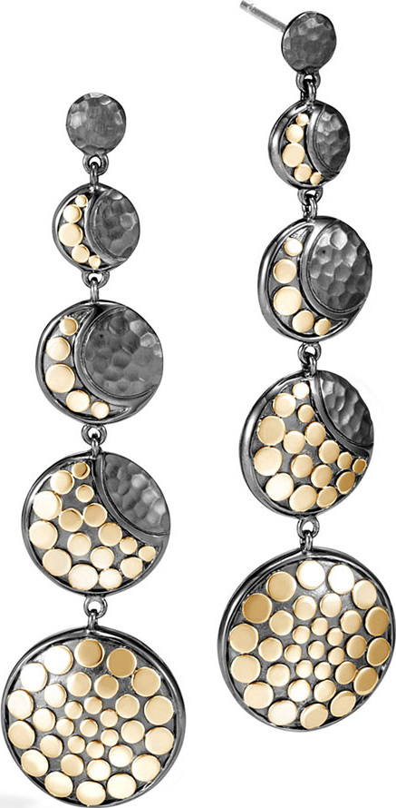 John Hardy Dot Moon Phase Drop Earrings