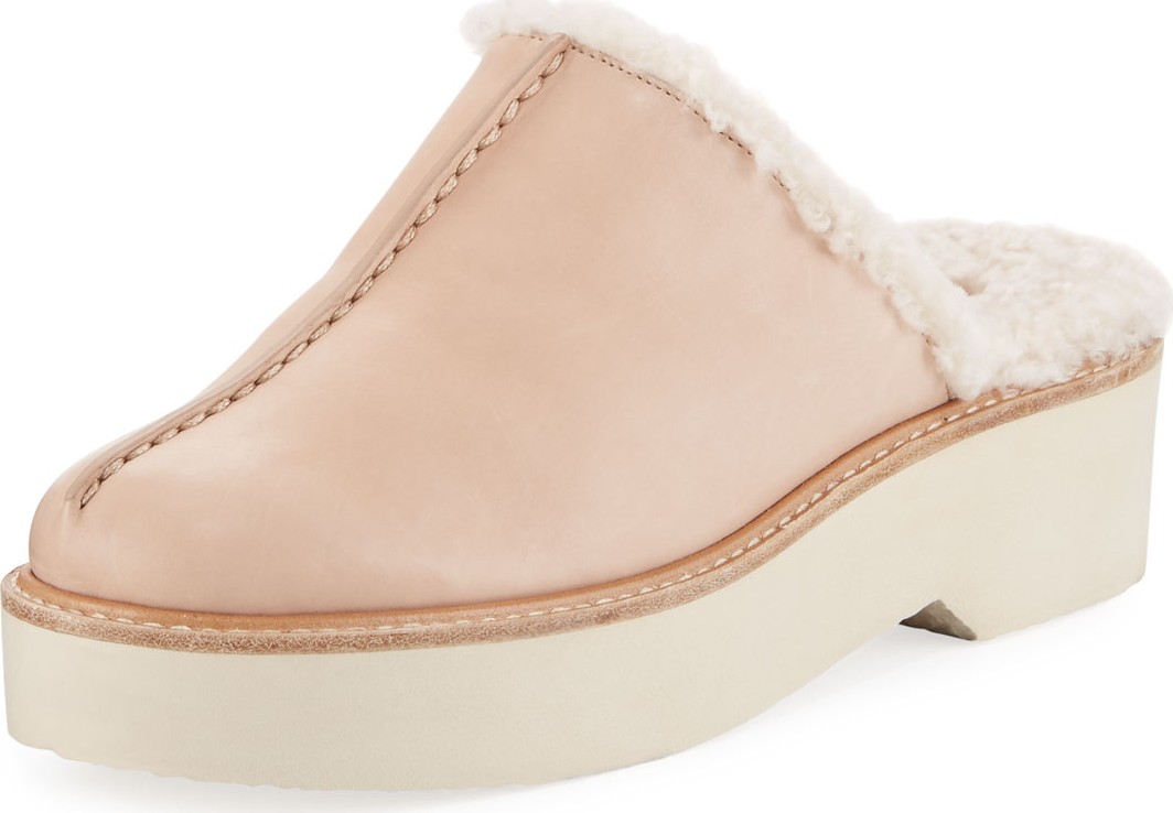 Vince Adler Shearling-Lined Clogs